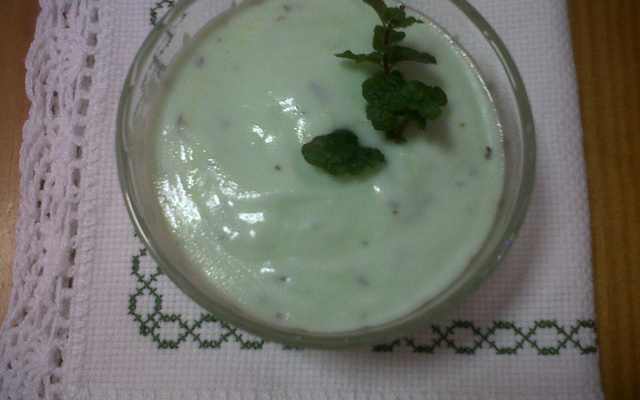 Molho de menta para salada