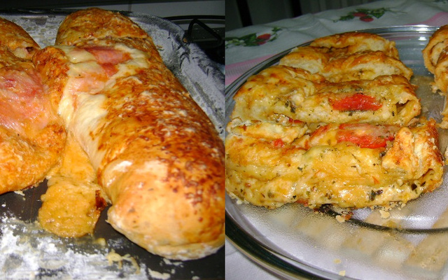 Pão de mandioquinha recheado