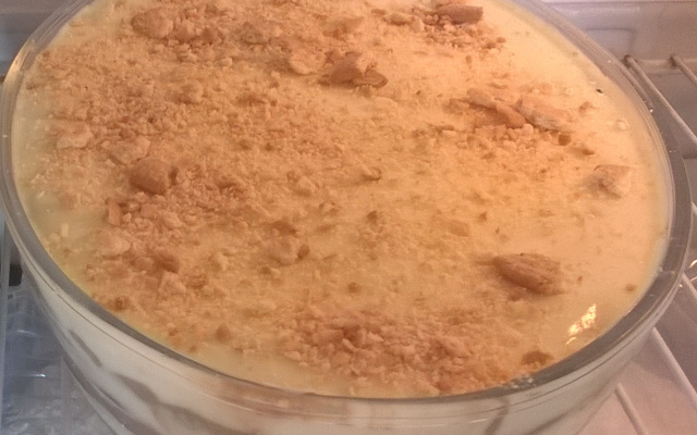 Torta de bolacha com café