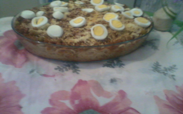 Macarronada com carne moída