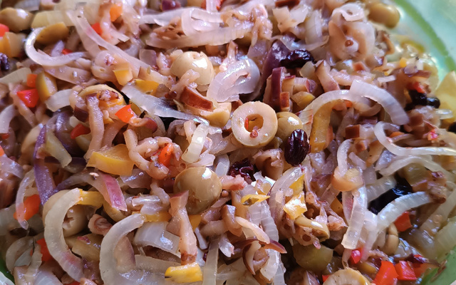 Antepasto de berinjela no microondas