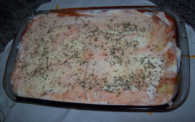 Lasanha de carne moída