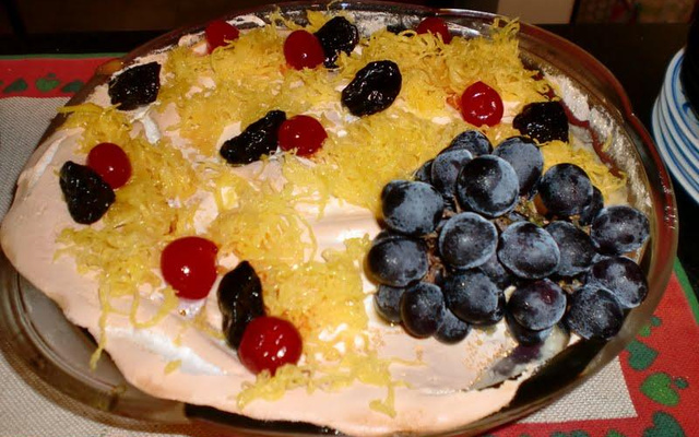 Torta gelada de uva da Rota do Charme