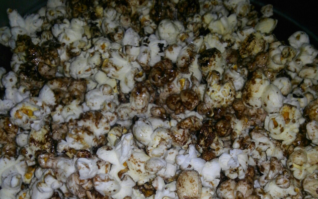 Pipoca doce de chocolate