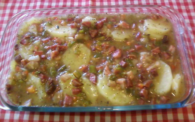 Salada de batata quente