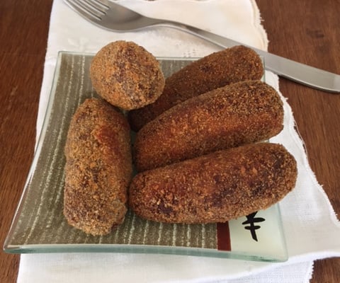 Croquete de carne cremoso (tipo Casa do Alemão)