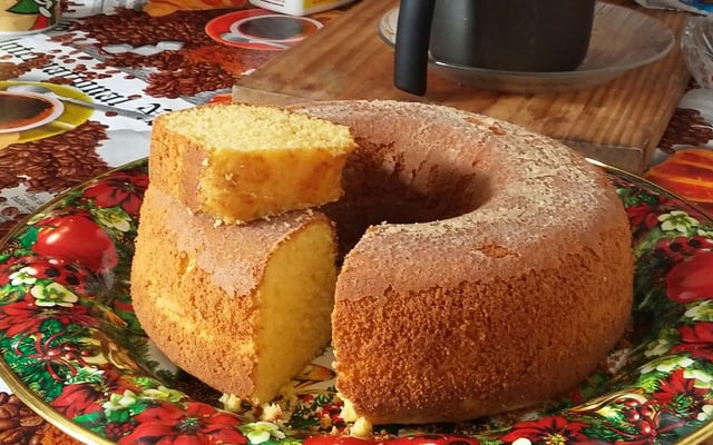 Bolo de fubá de liquidificador