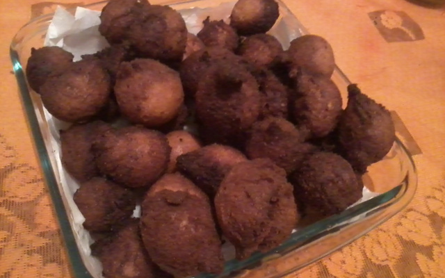 Bolinhos de chuva de fubá