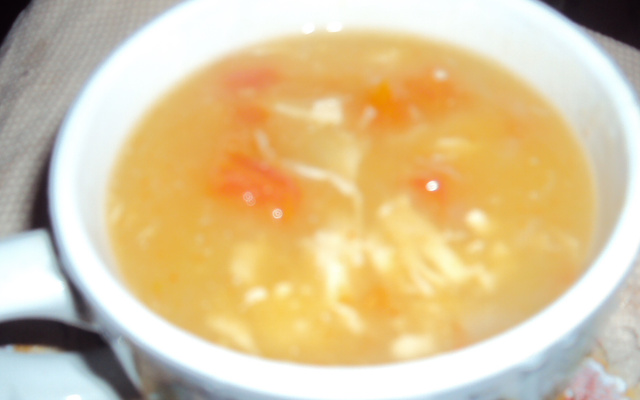 Caldo de mandioca prático