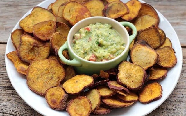 Batata-doce picante na airfryer