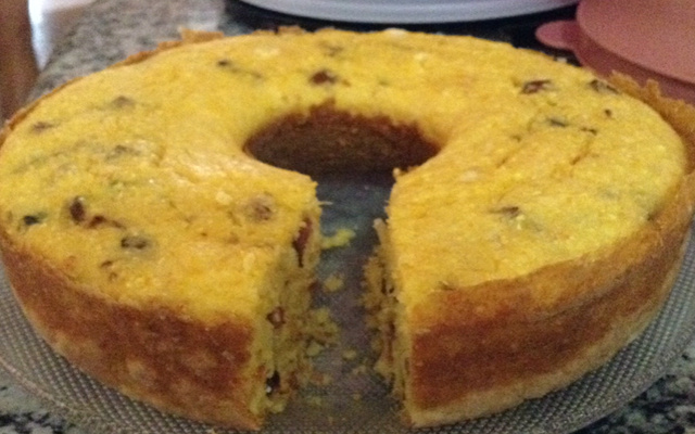 Pamonha salgada de forno