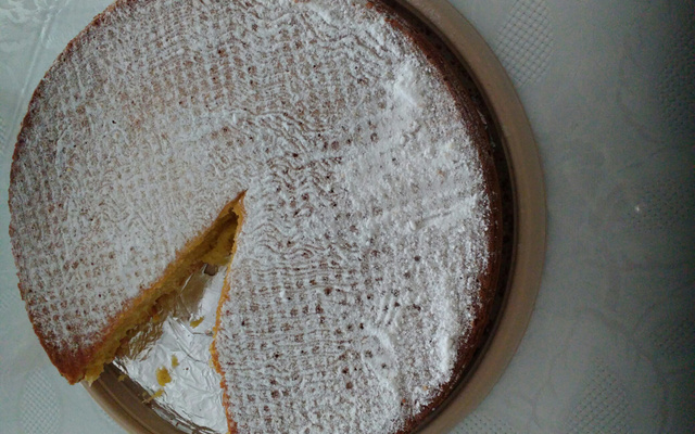 Bolo de fubá com milho