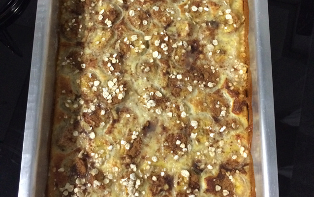 Torta de banana funcional