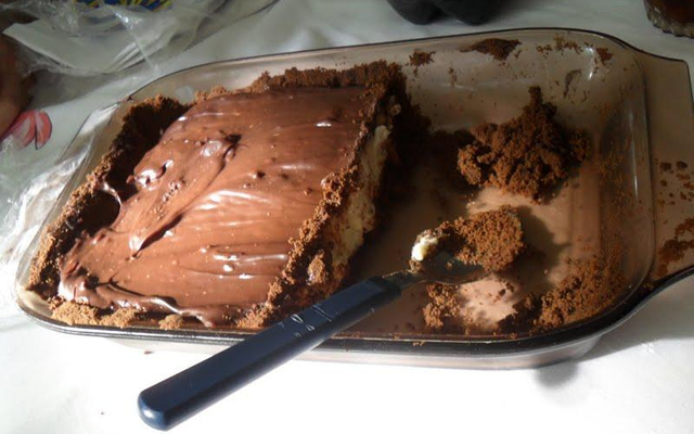 Torta de limão com chocolate