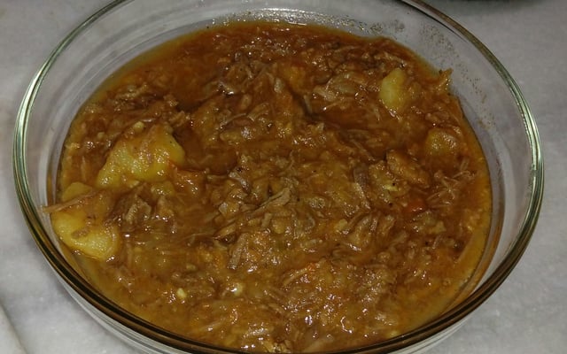 Carne louca com batata