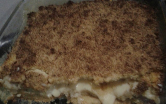 Bolo farofa de banana