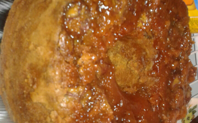 Bolo de banana caramelizada sensacional