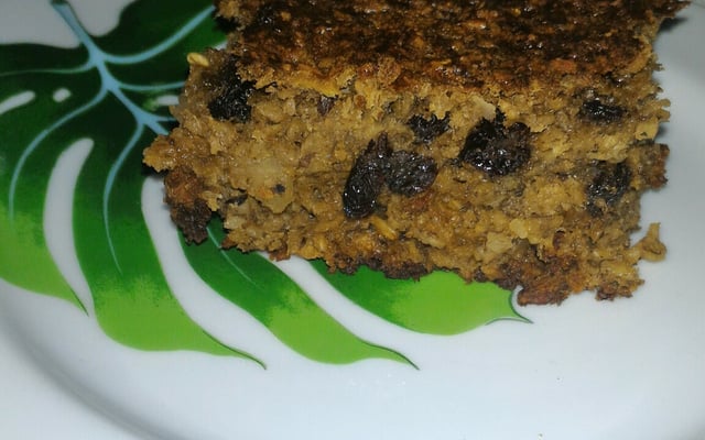 Bolo de aveia e banana