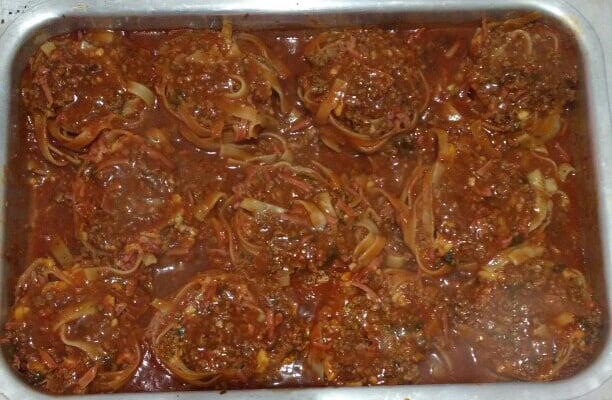 Macarrão ninho de forno