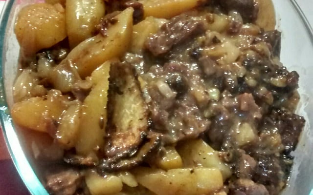 Músculo ao molho de cerveja preta