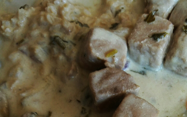 Estrogonofe de peixe