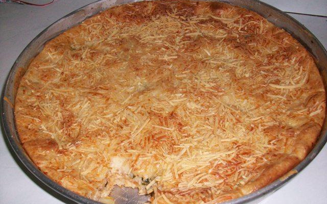 Torta de frango de liquidificador