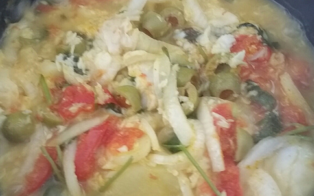 Filé de peixe com batatas