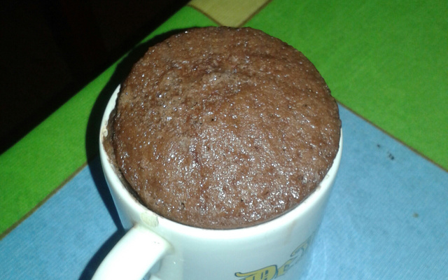 Bolo de caneca sem fermento