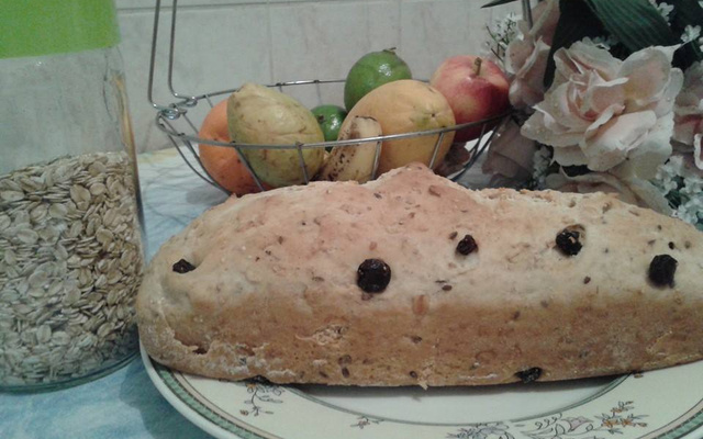 Pão integral de aveia