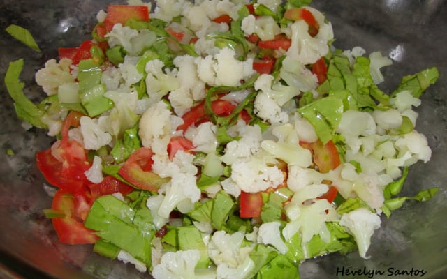 Salada de couve-flor