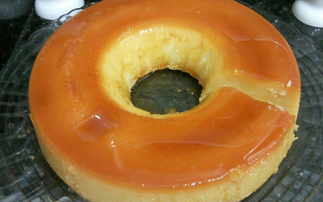 Pudim de padaria durinho