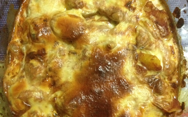 Bife de lombo com requeijão