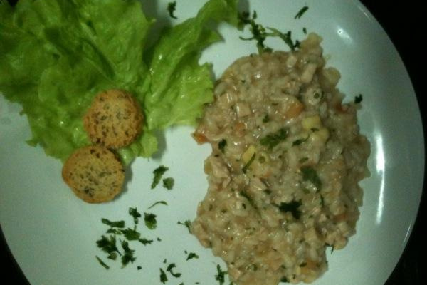 Risoto de frango