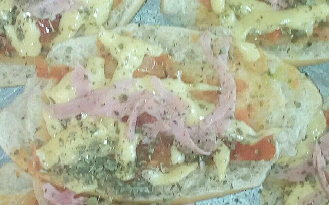 Pizza de pão de forma