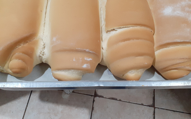 Pão de minuto cilindrado