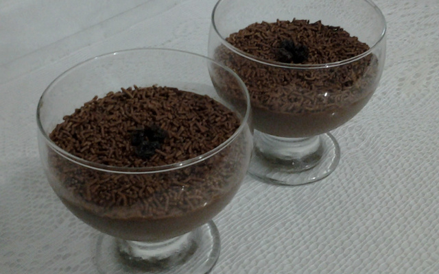Flan de brigadeiro