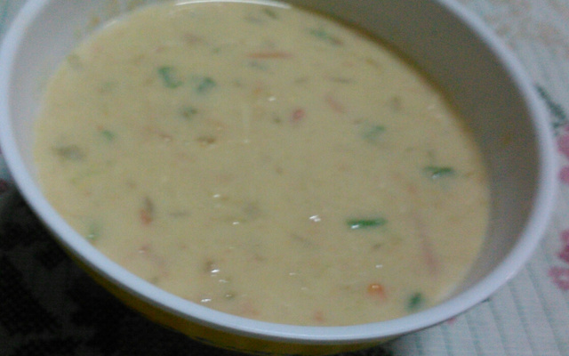 Sopa fit de frango com batata doce