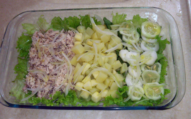 Salada verde e amarela