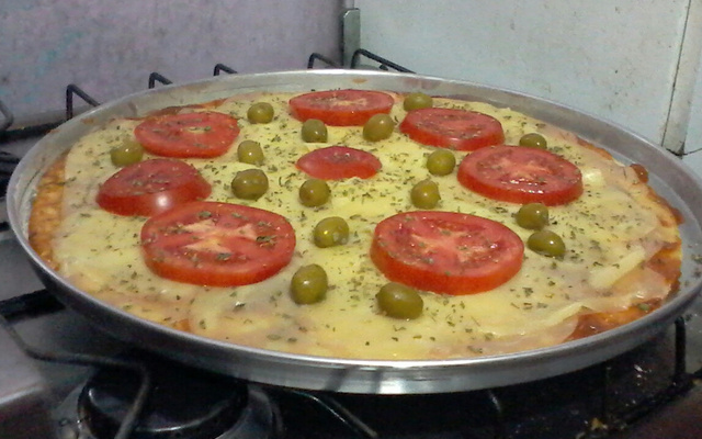 Pizzas no liquidificador