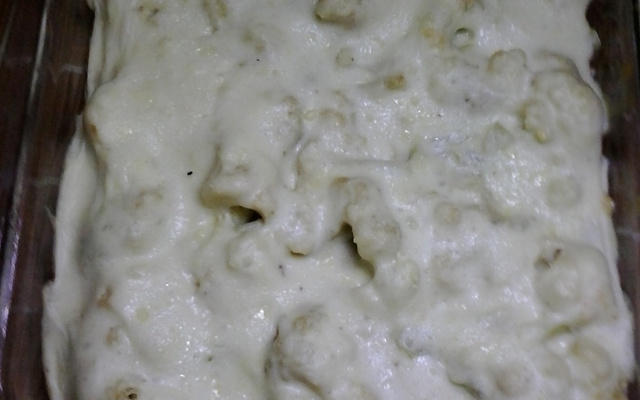 Couve-flor gratinada com carne moída