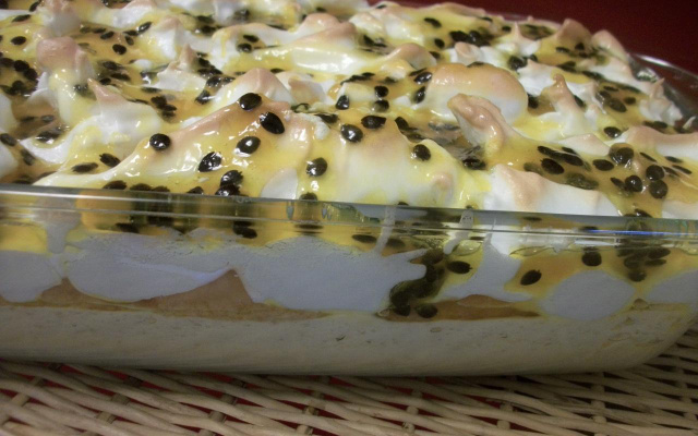 Pavê mousse de maracujá