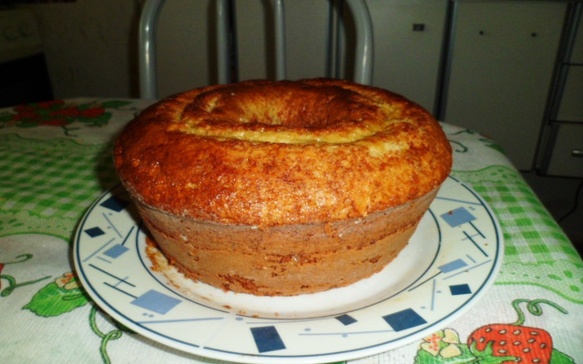 Bolo de banana com farinha de trigo