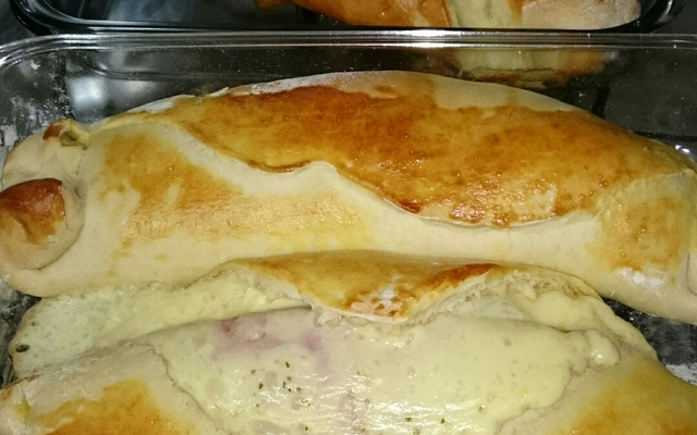 Pão de liquidificador recheado