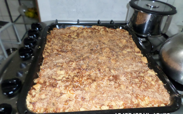 Torta de banana e farofa