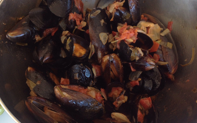 Caçarola de mexilhões