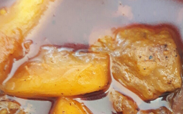 Costela com mandioca