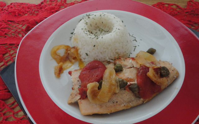 Filé de salmão da Angelina