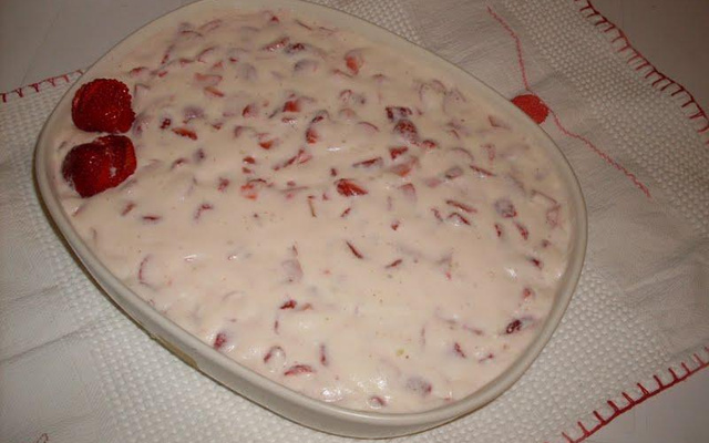 Creme especial de morango