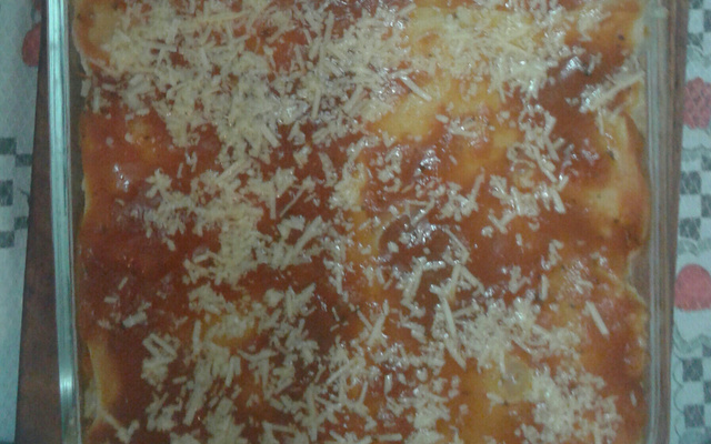 Arroz à parmegiana de forno