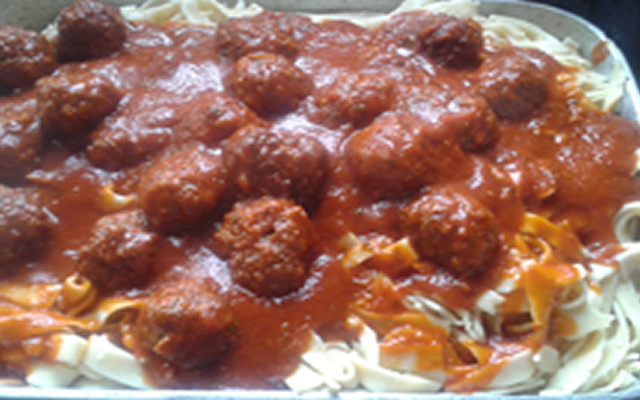 Almôndegas com bacon